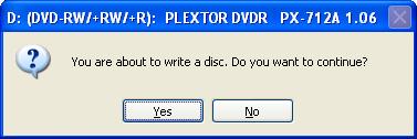 Write to a CD